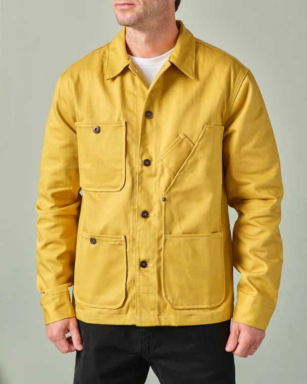 Coverall Jacket - Raw Denim (Mustard)