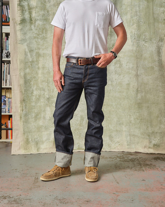 The Blubaugh- Mid Rise Slim Straight Selvedge Jeans- 16.5 oz.