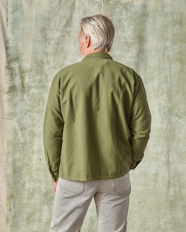 Fatigue Shirt Olive Sateen