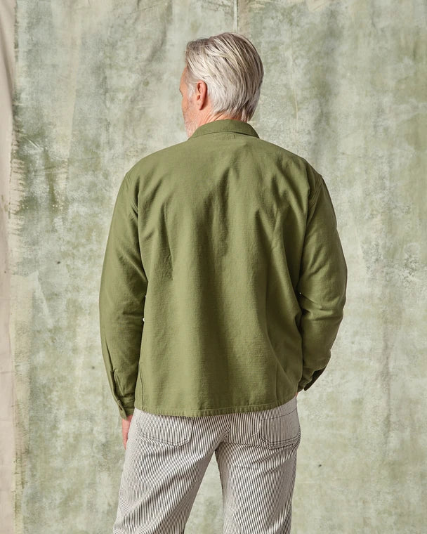 Fatigue Shirt Olive Sateen