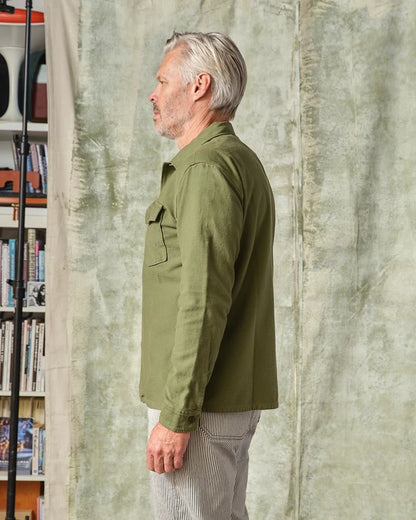 Fatigue Shirt Olive Sateen