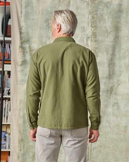 Fatigue Shirt Olive Sateen