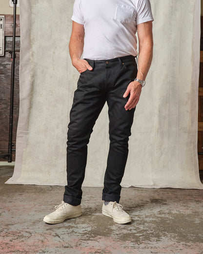 Ladbroke Grove - Slim Tapered Black Selvedge Jeans - 13.5 oz.