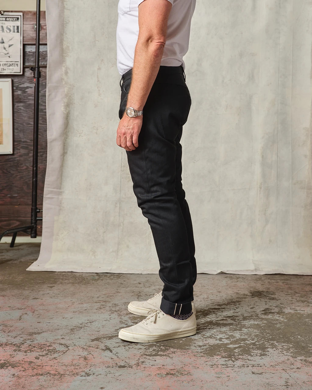 Ladbroke Grove - Slim Tapered Black Selvedge Jeans - 13.5 oz.