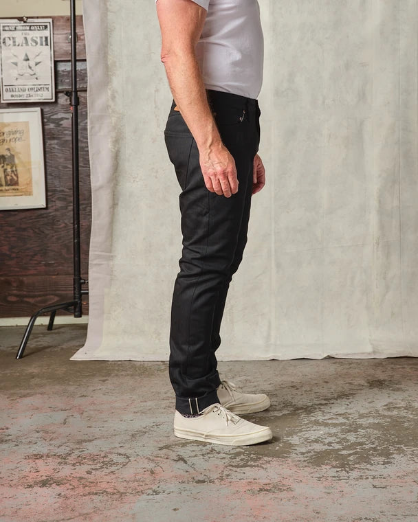 Ladbroke Grove - Slim Tapered Black Selvedge Jeans - 13.5 oz.