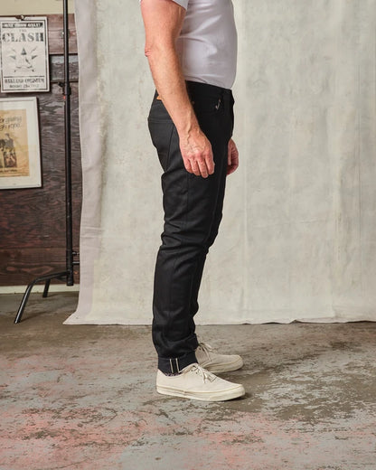 Ladbroke Grove - Slim Tapered Black Selvedge Jeans - 13.5 oz.