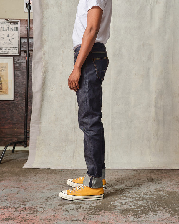 Ladbroke Grove - Slim Tapered Selvedge Organic Natural Indigo Jeans - 14.5 oz.