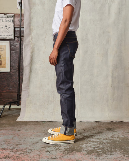 Ladbroke Grove - Slim Tapered Selvedge Organic Natural Indigo Jeans - 14.5 oz.