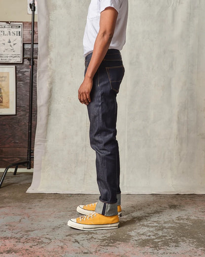Ladbroke Grove - Slim Tapered Selvedge Organic Natural Indigo Jeans - 14.5 oz.