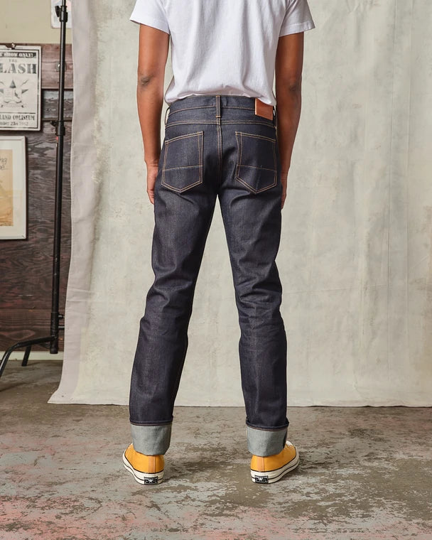 Ladbroke Grove - Slim Tapered Selvedge Organic Natural Indigo Jeans - 14.5 oz.
