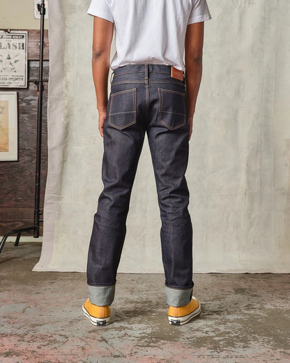 Ladbroke Grove - Slim Tapered Selvedge Organic Natural Indigo Jeans - 14.5 oz.