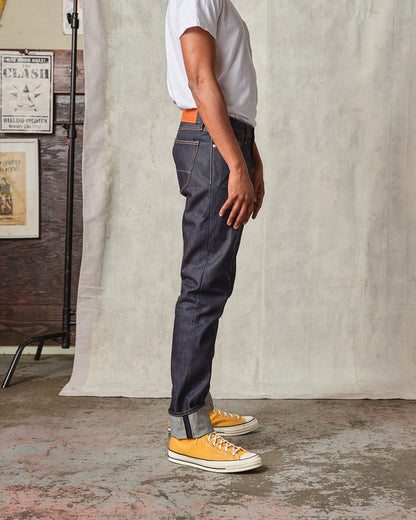 Ladbroke Grove - Slim Tapered Selvedge Organic Natural Indigo Jeans - 14.5 oz.