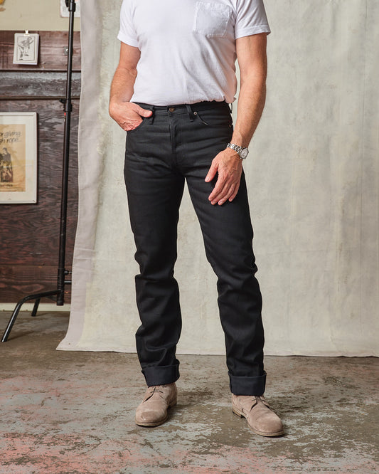 Sheffield - Straight Tapered Selvedge Jeans (Black)- 13.5 oz.
