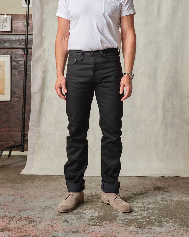 Sheffield - Straight Tapered Selvedge Jeans (Black)- 13.5 oz.