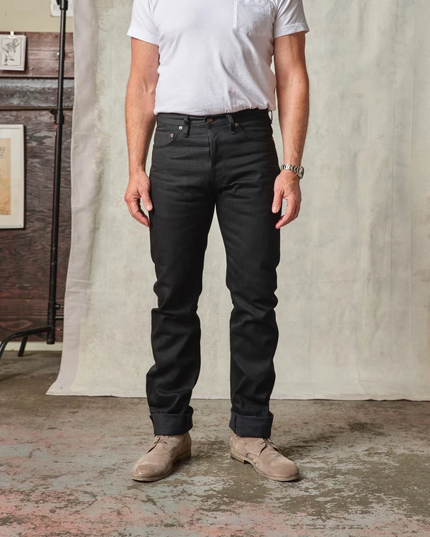 Sheffield - Straight Tapered Selvedge Jeans (Black)- 13.5 oz.
