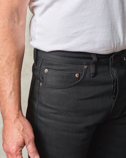 Sheffield - Straight Tapered Selvedge Jeans (Black)- 13.5 oz.